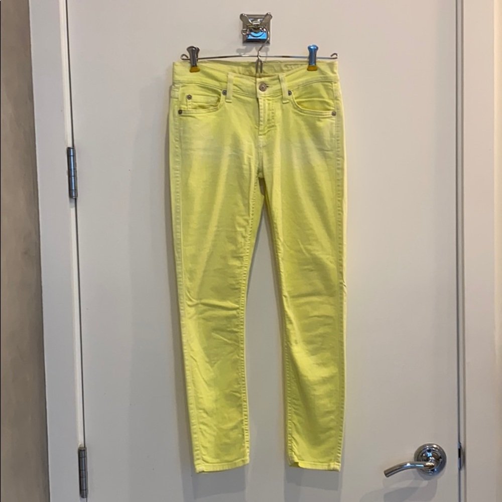 Neon Yellow 7 For All Mankind Jeans
